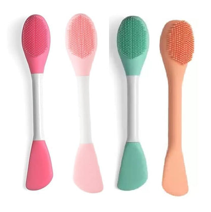 Double-Ended Silicone Face Mask & Cleansing Brush | Reusable Skincare Tool (2 Pack)